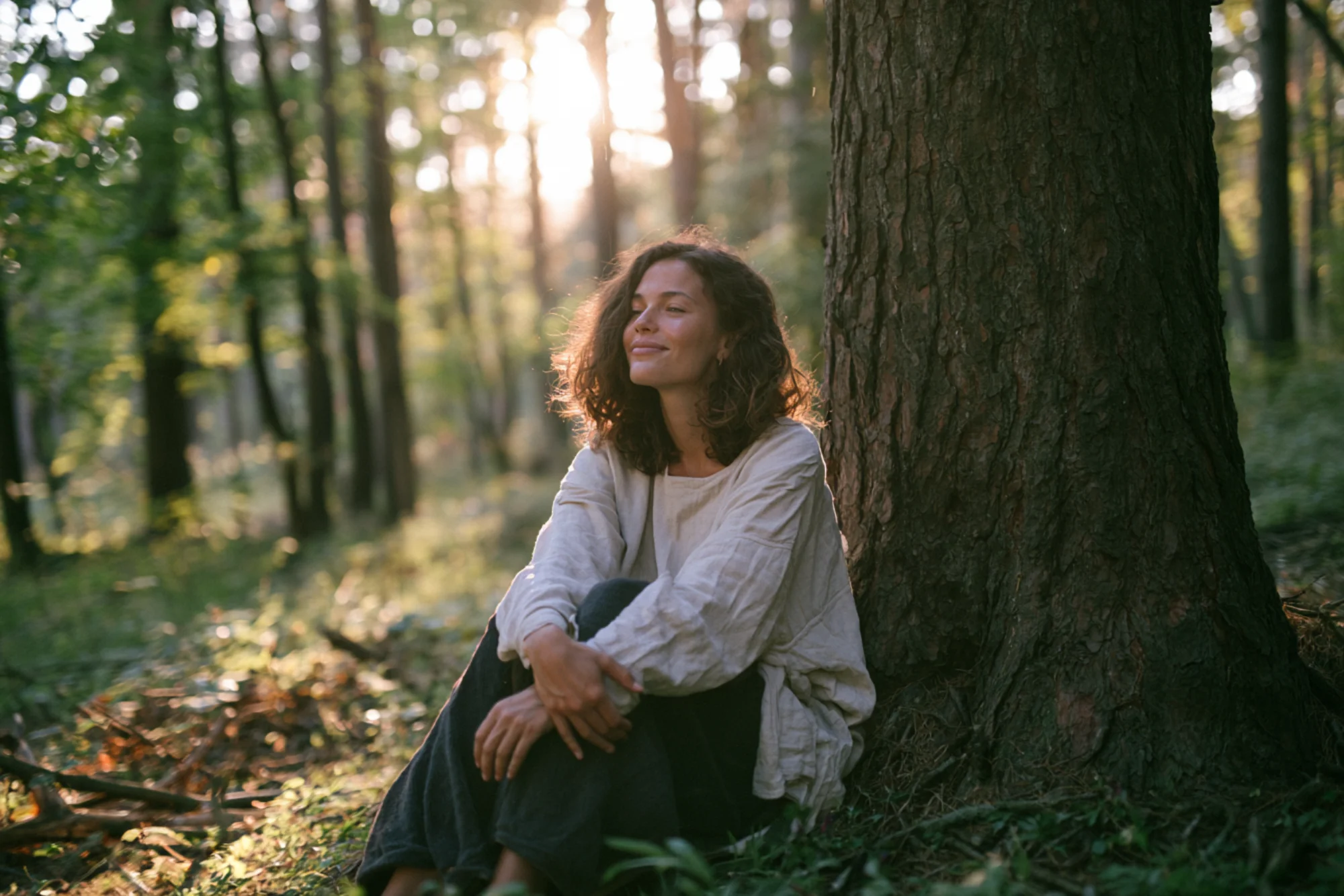 Peaceful natural landscape representing the integration phase of psilocybin therapy